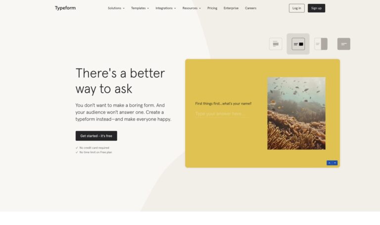 Typeform est une société espagnole de logiciels en ligne en tant que service (SaaS), spécialisée dans la création de formulaires et d'enquêtes en ligne. Son principal logiciel crée des formulaires dynamiques basés sur les besoins des utilisateurs. Le logiciel de Typeform a été utilisé par Apple Inc, Airbnb, Uber et Nike, Inc. Typeform produit des millions de formulaires chaque mois.